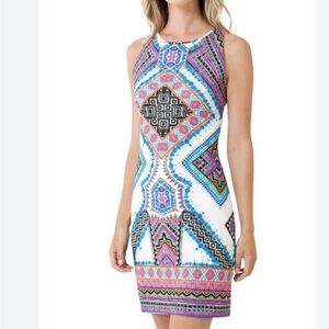 Hale Bob suzume dress Tribal Print